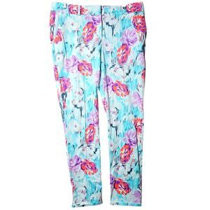 IPEKYOL Floral Dress Pants with Pockets Size 12